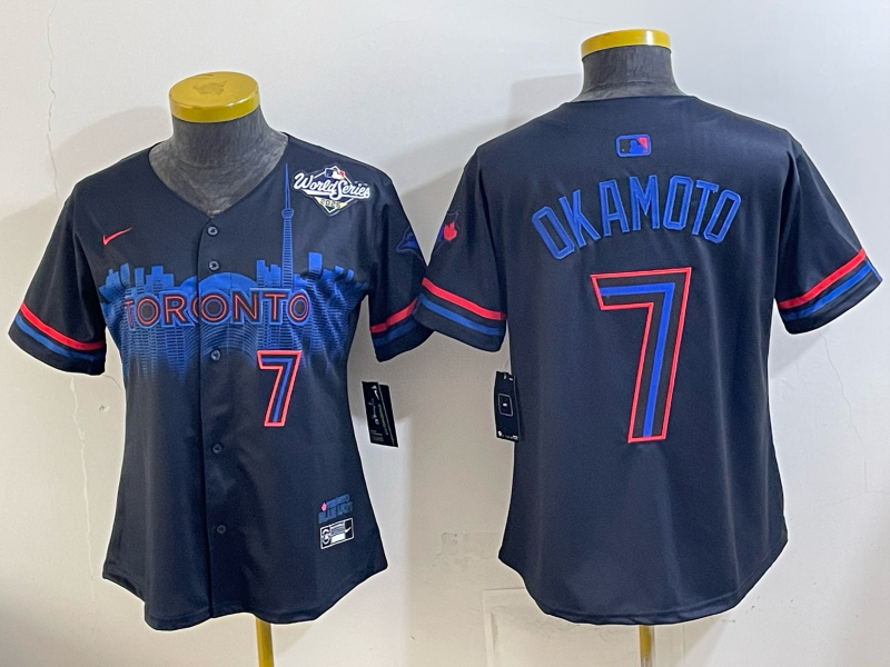 youth 2026 Toronto Blue Jays #7 Okamoto Blue Game Nike MLB Jersey 0591201